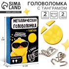 Металлическая головоломка «Для самых крутых ребят», с танграмом - Фото 1