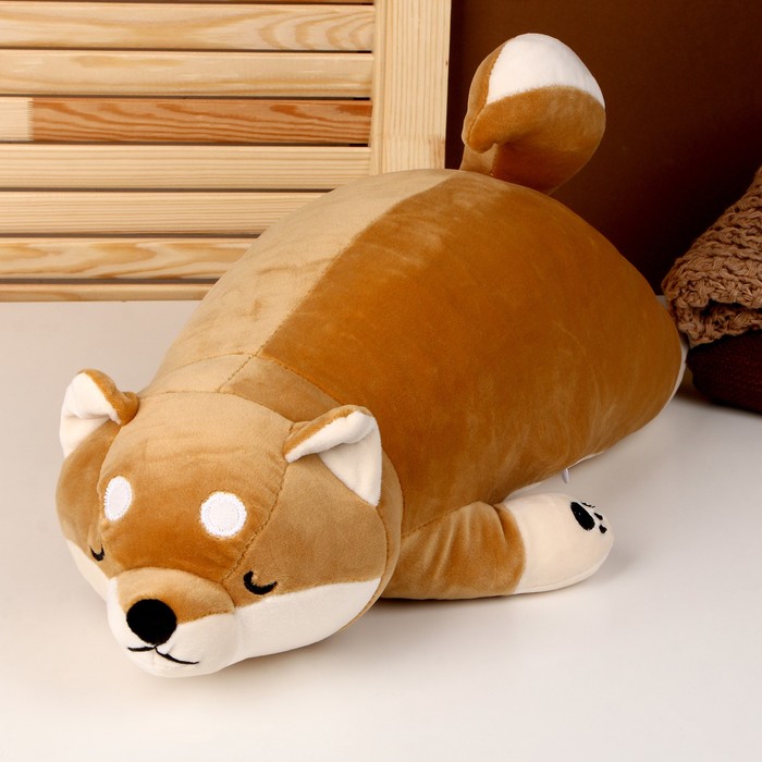 Мягкая игрушка-подушка «Собака», 50 см, цвет бежевый - фото 1907716371