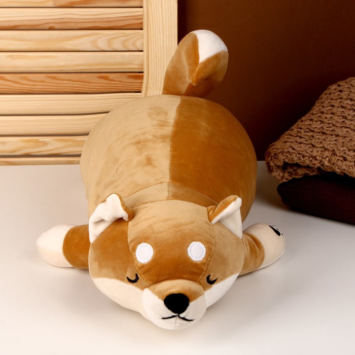Мягкая игрушка-подушка «Собака», 50 см, цвет бежевый - фото 1907716372