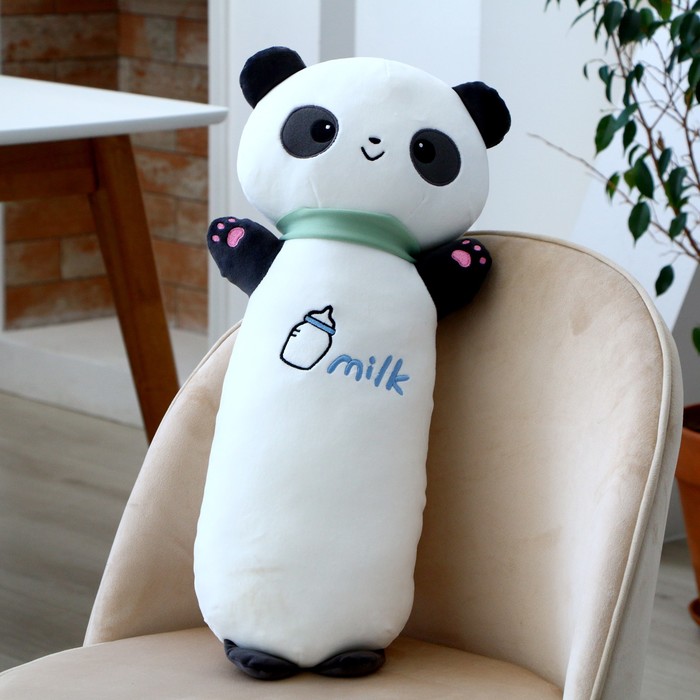Мягкая игрушка-подушка «Панда», 50 см, цвет бело-чёрный - фото 1907716389