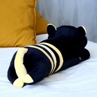 Мягкая игрушка-подушка «Кот», 70 см, цвет чёрно-жёлтый - фото 6139213