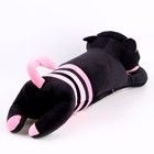 Мягкая игрушка-подушка «Кот», 70 см, цвет чёрно-розовый - фото 6905827