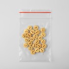 Пуговица деревянная, 2 прокола, d = 8 мм, цвет бежевый (комплект 24 шт) - фото 65996551