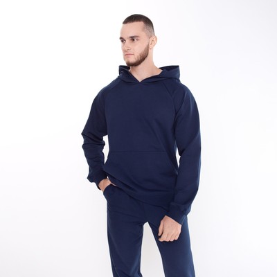 Толстовка мужская, цвет тёмно-синий, размер 50