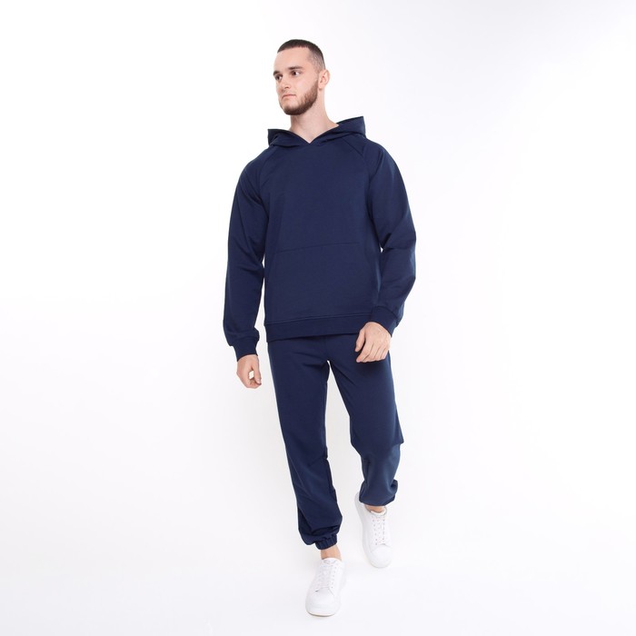 Брюки мужские, цвет тёмно-синий, размер 52 62797