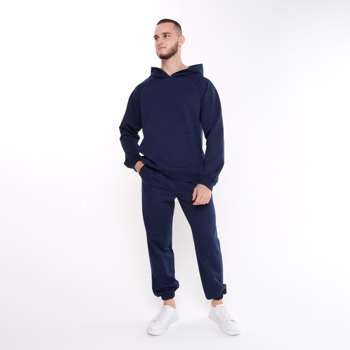 Брюки мужские, цвет тёмно-синий, размер 52 62797