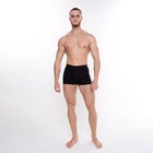 Мужские трусы боксеры, цвет черный, размер XL - фото 10473777