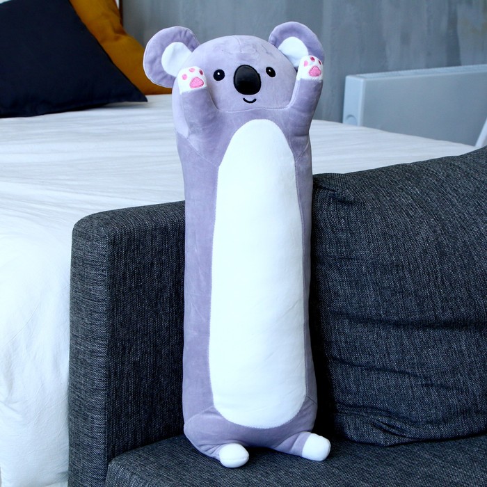 Мягкая игрушка-подушка «Коала», 70 см, цвет серый - Фото 1