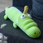 Мягкая игрушка-подушка «Крокодил с уточкой», 65 см, цвет зелёный - фото 3260280