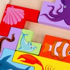 Пазл-тетрис «Морские обитатели», 30 × 15 × 1 см - фото 24622502