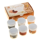 Краска акриловая, набор 6 цветов х 20 мл, "Луч", металлик - Фото 1