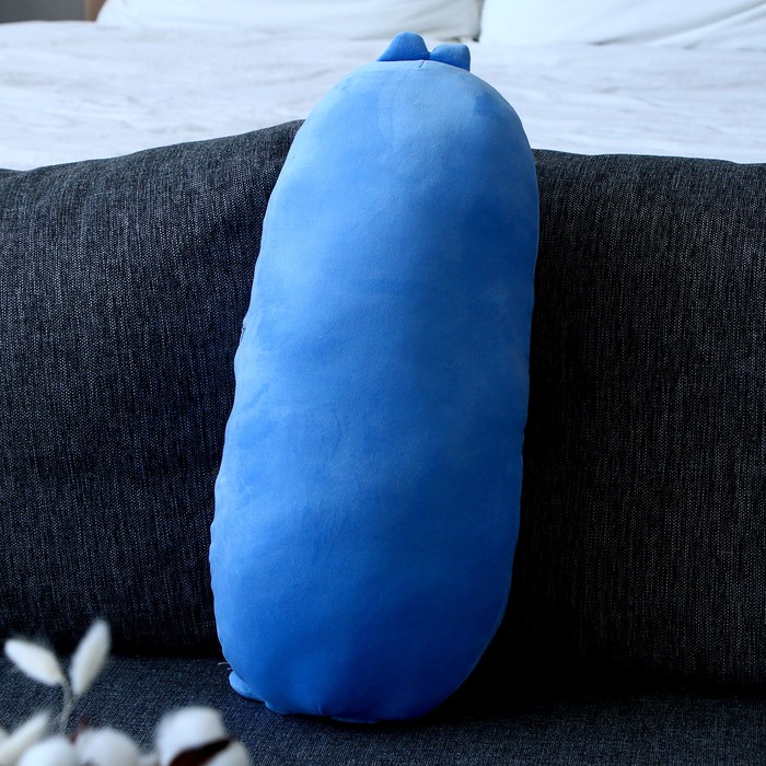 Мягкая игрушка-подушка «Пингвин с бантиком», 50 см, цвет бело-голубой - фото 1907716618