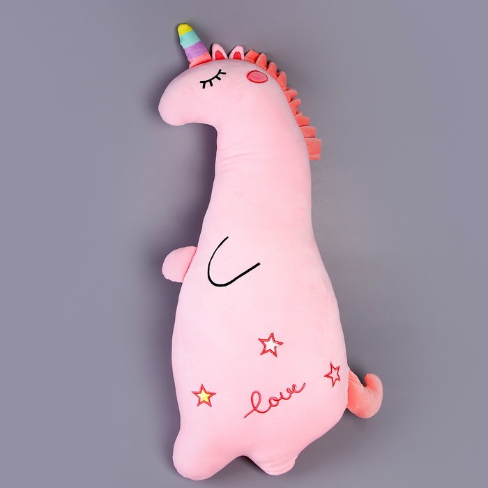 Мягкая игрушка-подушка «Единорожка», 80 см, цвет розовый - фото 1907716624