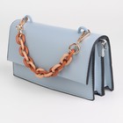 Цепочка для сумки, пластиковая, с карабинами, 24×18 мм, 30 см, цвет коричневый, бежевый, золотой - Фото 3