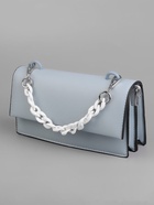 Цепочка для сумки, пластиковая, с карабинами, 23×17 мм, 30 см, цвет белый, серебряный - Фото 3