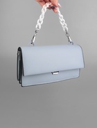 Цепочка для сумки, пластиковая, с карабинами, 23×17 мм, 30 см, цвет белый, серебряный - Фото 5