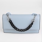 Цепочка для сумки, пластиковая, с карабинами, 23 × 17 мм, 30 см, цвет чёрный/серебряный - Фото 4