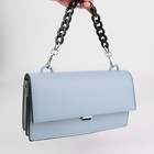 Цепочка для сумки, пластиковая, с карабинами, 23 × 17 мм, 30 см, цвет чёрный/серебряный - Фото 5