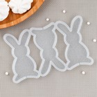 Силиконовый молд для леденцов и шоколада «Заяц», 9×4,5 см, цвет прозрачный - фото 22204449