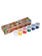 Гуашь 6 цветов × 15 мл ZOO, блок-тара - Фото 2
