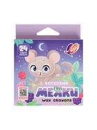 Мелки восковые 24 цвета ZOO, шестигранные - Фото 8