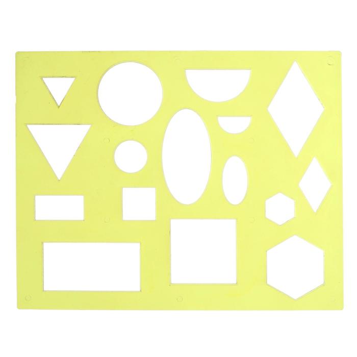 Трафарет геометрические фигуры № 1, МИКС - Фото 1