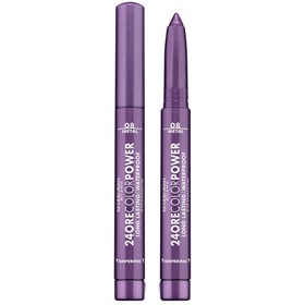 Тени карандаш стойкие Deborah 24 Ore Color Power, тон 08 глубокий фиолетовый, 1.4 г