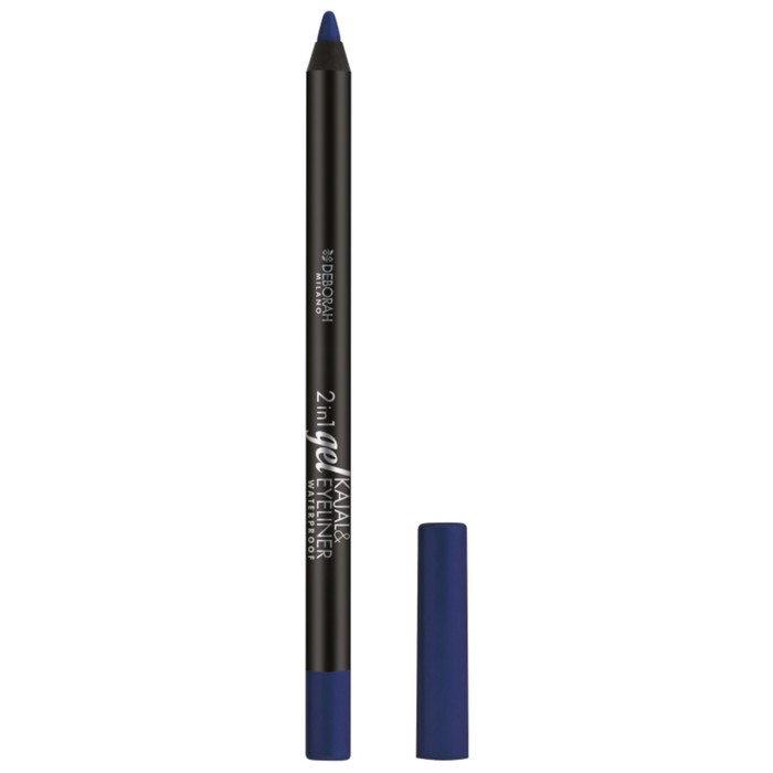 Карандаш для век гелевый Deborah 2в1 Gel Kajal & Eyeliner Pencil, тон 09 глубокий голубой, 1.4 г