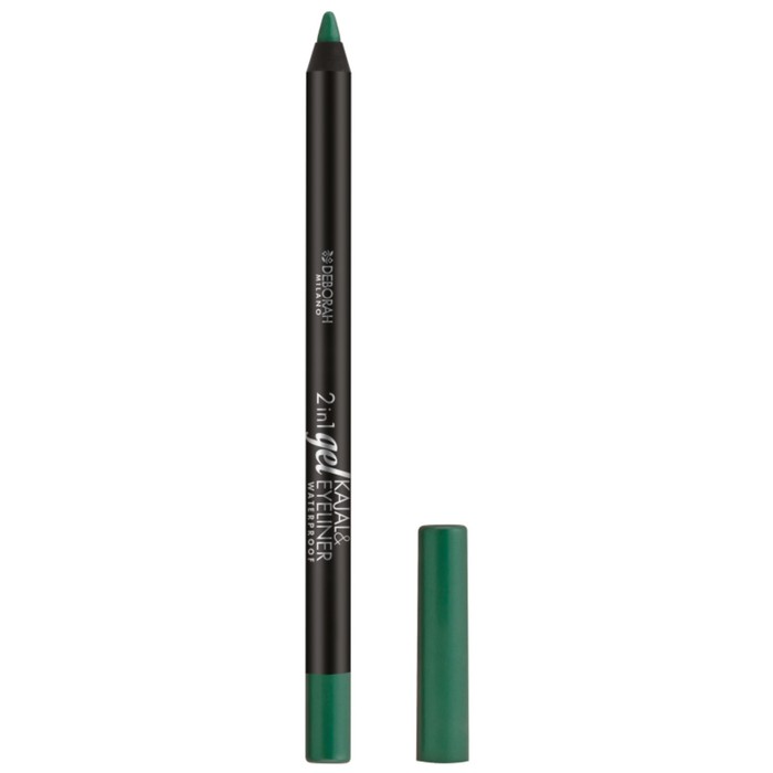Карандаш для век гелевый Deborah 2в1 Gel Kajal & Eyeliner Pencil, тон 11 светло-зелёный, 1.4 г