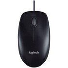 Мышь Logitech M90, проводная, оптическая, 1000 dpi, USB, чёрная - фото 10474860