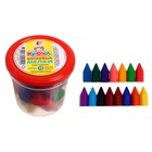 Мелки восковые 15 цветов «Кроха» в стакане - Фото 4