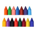 Мелки восковые 15 цветов «Кроха» в стакане - Фото 7