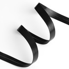 Косая бейка, кожзам, 15 мм, 10±1 м, чёрная - Фото 2