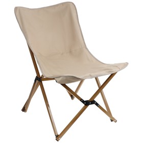 Кресло складное туристическое, 54х54х82 см, цвет бежевый