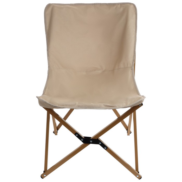 Кресло складное туристическое, 54х54х82 см, цвет бежевый - фото 1890080629