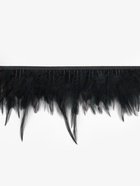 Перья петуха декоративные, на ленте, 10-15 см, 5±0.5 м, чёрные - Фото 4