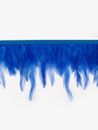 Перья петуха декоративные, на ленте, 10-15 см, 5±0.5 м, синие - Фото 4