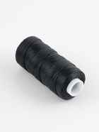 Нитки вощёные, плетёные, плоские, 150D/16, 0.8 мм, 50 ± 2 м, цвет чёрный - Фото 3