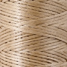 Нитки вощёные, плетёные, плоские, 150D/16, 0.8 мм, 50±2 м, бежевые - Фото 2