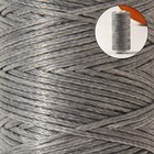 Нитки вощёные, плетёные, плоские, 150D/16, 0.8 мм, 50±2 м, светло-серые - Фото 2