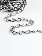 Цепочка для сумки, 14×10 мм, 10 ± 0.5 м, цвет серебряный - Фото 3