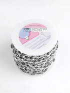 Цепочка для сумки, 14×10 мм, 10 ± 0.5 м, цвет серебряный - Фото 4