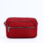 Сумка кросс-боди на молнии, наружный карман, цвет красный - фото 22205964