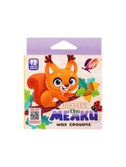 Мелки восковые 12 цветов ZOO, шестигранные - Фото 7