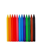 Мелки восковые 12 цветов ZOO, шестигранные - Фото 8