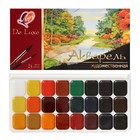 Акварель «Луч. De Luxe», 24 цвета, без кисти - Фото 1