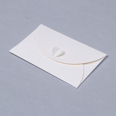 Конверт для подарочного сертификата, белый, 10.5×7 см