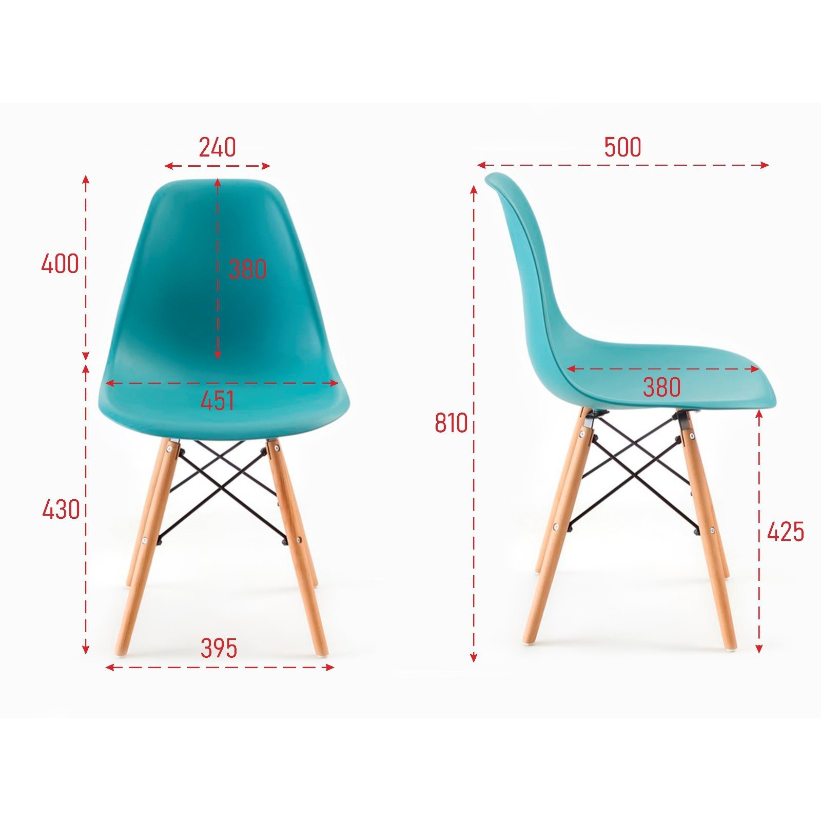 Стул "Eames" HYH-A304 темно-зеленый (9464923) - Купить по цене от 1 599 ...