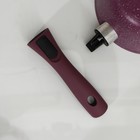 Ковш Trendy Style, 1,5 л, стеклянная крышка, съемная ручка, антипригарное покрытие, цвет фиолетовый - фото 8996407