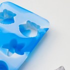 Форма для льда и кондитерских изделий «Ракушки», 20,1×10 см, h=2 см, ячейка 4 см, цвет синий - Фото 5